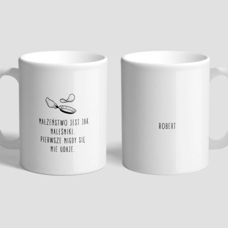 Personalizowany kubek dla rozwodnika MAESTWO JEST JAK NALENIK