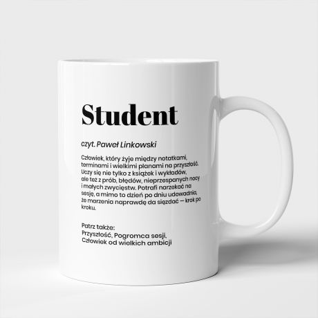 Personalizowany kubek dla studenta DEFINICJA kubek studenta prezent dla studenta kubek definicja