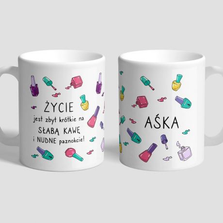 Personalizowany KUBEK DLA STYLISTKI PAZNOKCI
