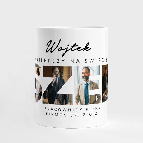 Personalizowany KUBEK DLA SZEFA ze zdjciami