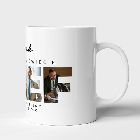 Personalizowany KUBEK DLA SZEFA ze zdjciami
