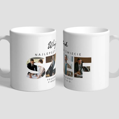 Personalizowany KUBEK DLA SZEFA ze zdjciami