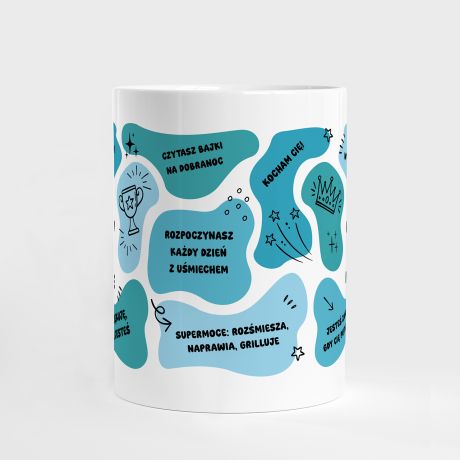 Personalizowany KUBEK DLA TATY od dziecka prezent na dzie taty kubek z nadrukiem kubek z napisem