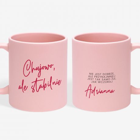 Personalizowany kubek do pracy MOTTO