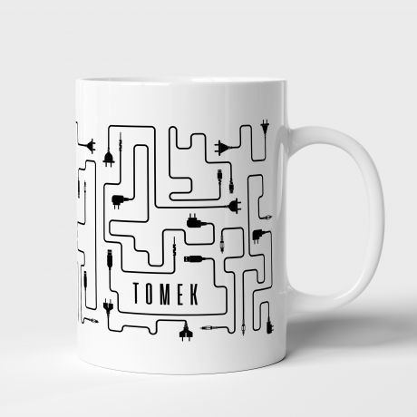 Personalizowany kubek DZIWNE U MNIE DZIA�A prezent dla informatyka