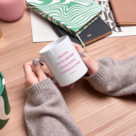 Personalizowany KUBEK KAWOSZA upominek dla przyjaciki