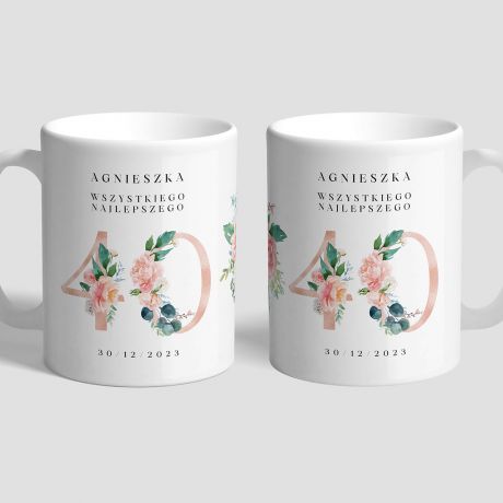 Personalizowany kubek NA 40 URODZINY