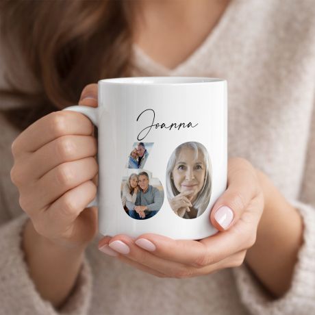 Personalizowany kubek na 60 urodziny ZE ZDJ�CIAMI