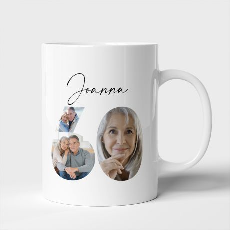 Personalizowany kubek na 60 urodziny ZE ZDJ�CIAMI