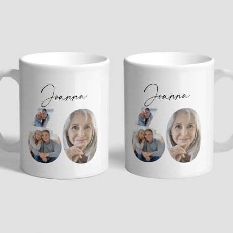 Personalizowany kubek na 60 urodziny ZE ZDJ�CIAMI