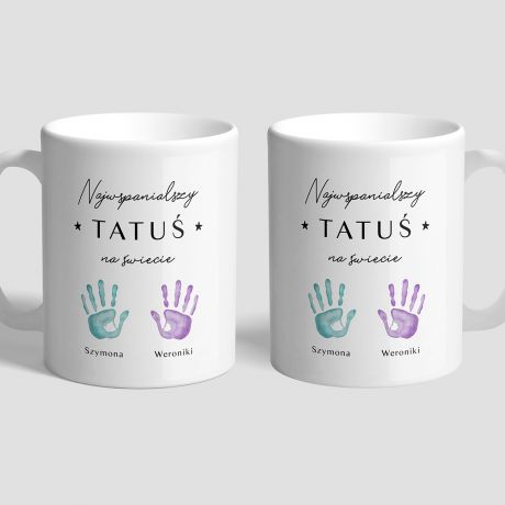Personalizowany kubek na Dzie Ojca NAJWSPANIALSZY TATU prezent dla taty kubek dla taty kubek z nadrukiem
