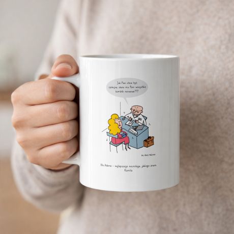 Personalizowany kubek na PREZENT DLA NEUROLOGA  kubek dla lekarza kubek z nadrukiem prezent dla lekarza