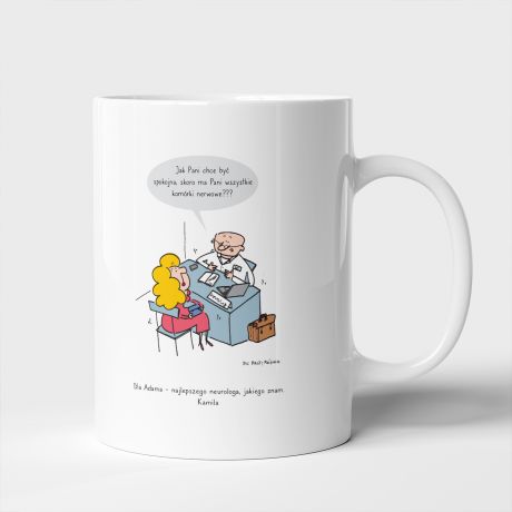 Personalizowany kubek na PREZENT DLA NEUROLOGA  kubek dla lekarza kubek z nadrukiem prezent dla lekarza