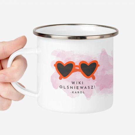 Personalizowany kubek na Walentynki OLNIEWASZ kubek walentynkowy prezent na Walentynki dla niej