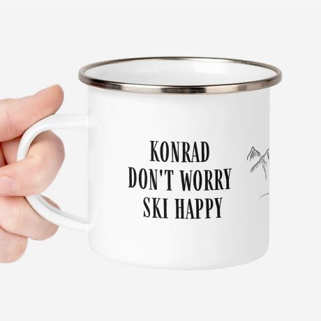 Personalizowany kubek narciarza SKI HAPPY