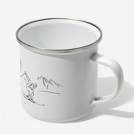 Personalizowany kubek narciarza SKI HAPPY