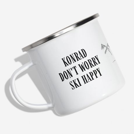 Personalizowany kubek narciarza SKI HAPPY