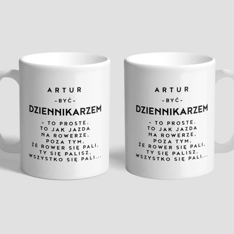 Personalizowany kubek PREZENT DLA DZIENNIKARZA