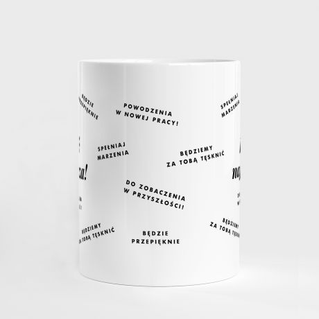 Personalizowany kubek PREZENT NA ODEJCIE Z PRACY DLA KOLEANKI prezent dla koleanki na odejcie z pracy