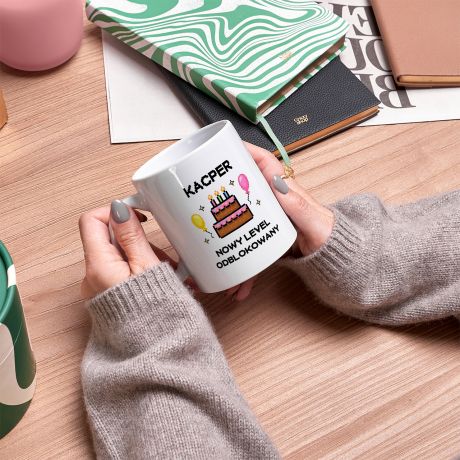 Personalizowany kubek PREZENT URODZINOWY DLA GRACZA prezent dla gracza gadet dla gracza kubek dla gracza