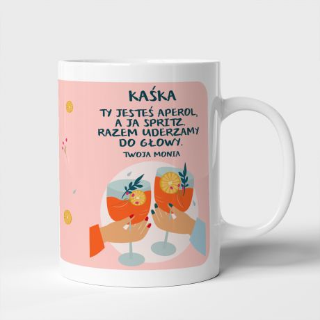 Personalizowany kubek przyjaciek APEROL SPRITZ