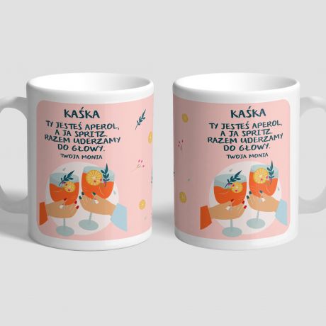 Personalizowany kubek przyjaciek APEROL SPRITZ