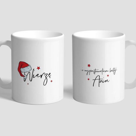 Personalizowany kubek witeczny UPOMINEK NA MIKOAJKI