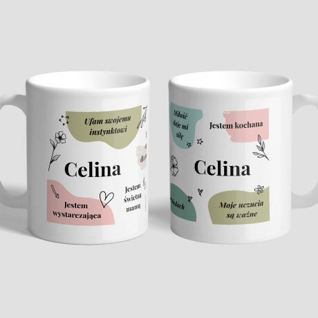 Personalizowany KUBEK Z AFIRMACJAMI prezent dla mamy prezent na dzie mamy kubek dla mamy