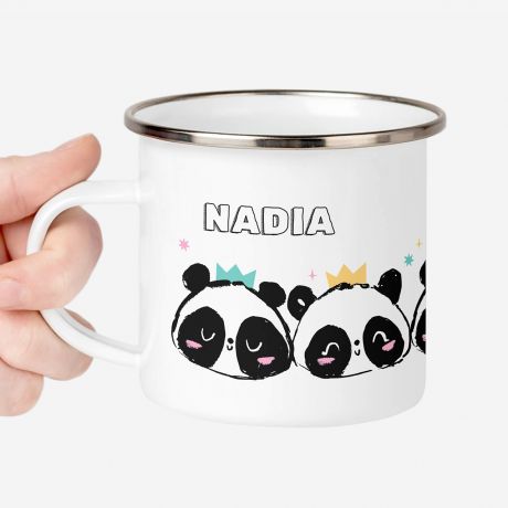 Personalizowany KUBEK Z PAND prezent dla dziecka