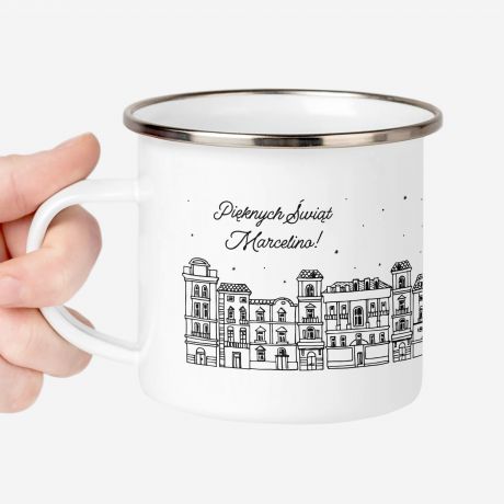 Personalizowany kubek zimowy KAMIENICZKI