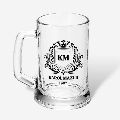 Personalizowany kufel do piwa HERB