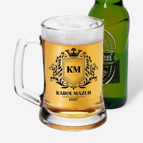Personalizowany kufel do piwa HERB