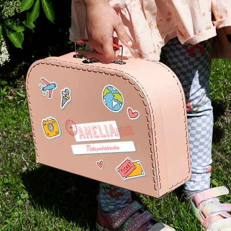 Personalizowany kuferek MA�A PODRӯNICZKA prezent dla dziecka