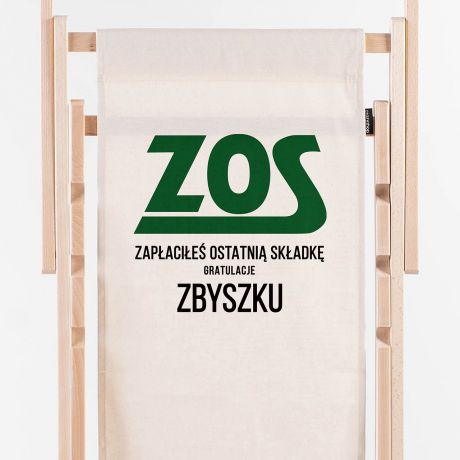 Personalizowany leak dla emeryta ZOS ODPOCZNIJ SOBIE prezent dla emeryta prezent dla emerytki