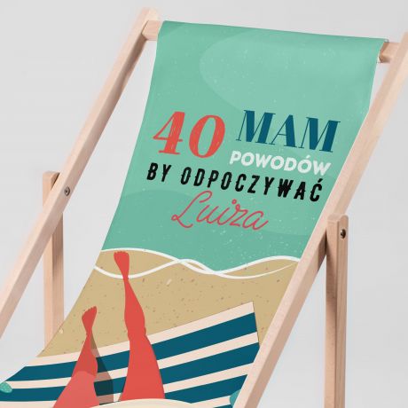Personalizowany leak na 40 URODZINY dla kobiety prezent na 40 urodziny dla niej
