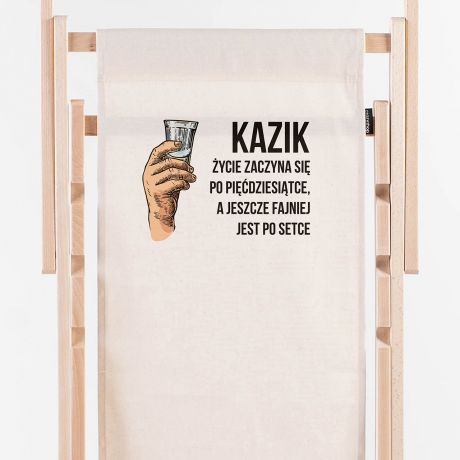 Personalizowany leak z nadrukiem PREZENT NA PIDZIESITK leak personalizowany na 50 urodziny
