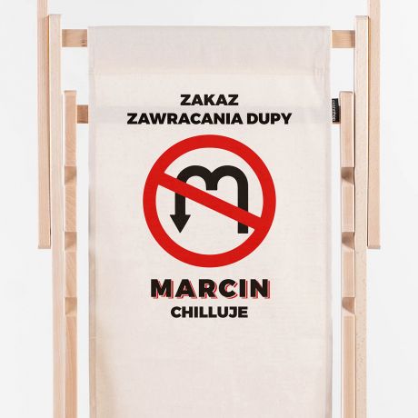 Personalizowany le�ak z nadrukiem ZAKAZ prezent dla kolegi z pracy