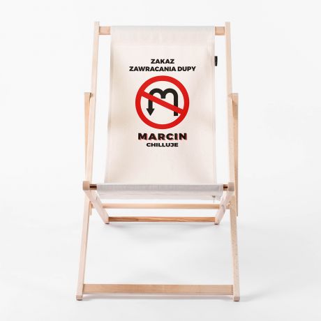 Personalizowany le�ak z nadrukiem ZAKAZ prezent dla kolegi z pracy