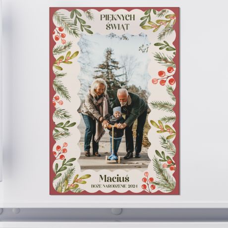 Personalizowany MAGNES WITECZNY drobny upominek dla babci i dziadka prezent dla dziadkw na wita