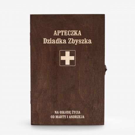 Personalizowany mid pitny APTECZKA prezent na Dzie Dziadka
