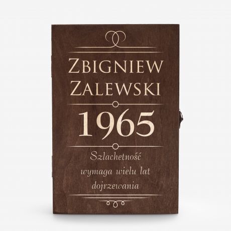 Personalizowany mid pitny na prezent dla dziadka SZLACHETNO