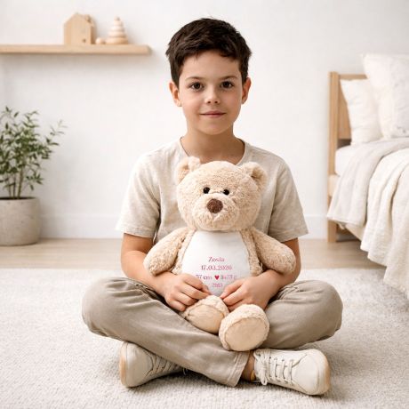 Personalizowany MI� METRYCZKA prezent dla dziewczynki mi� z metryczk�  personalizowany mi�  pluszak z imieniem