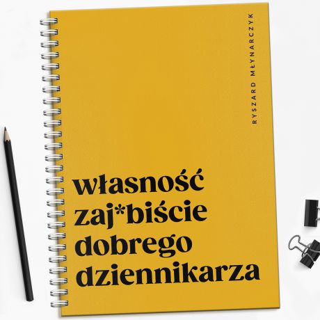 Personalizowany notatnik MIESZNY PREZENT DLA DZIENNIKARZA