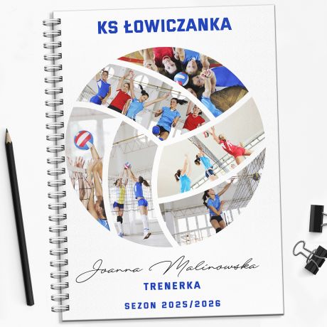 Personalizowany notatnik PREZENT DLA TRENERA SIATKWKI prezent dla mczyzny notatnik personalizowany