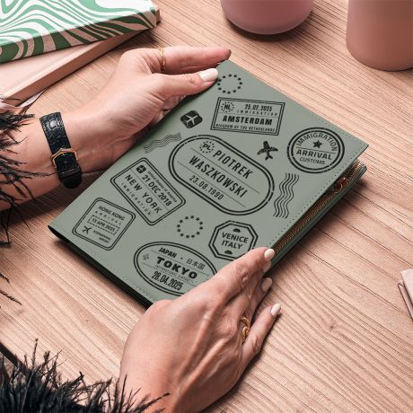 Personalizowany NOTES PODRӯNIKA z grawerem notes z grawerem prezent dla podrnika