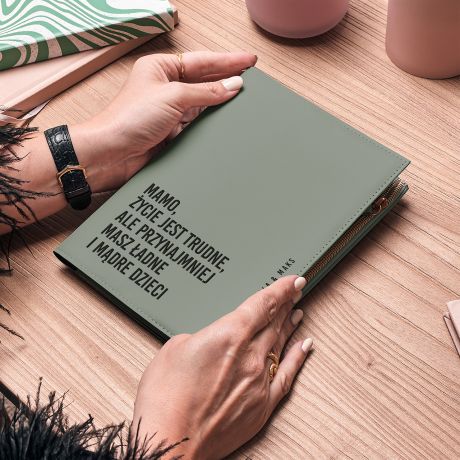 Personalizowany notes z zamkiem PRZYDATNY PREZENT DLA MAMY notes na prezent prezent na dzie mamy