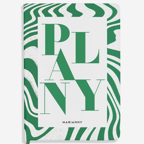 Personalizowany notes ze zotymi brzegami PLANY personalizowany notatnik prezent dla przyjaciki