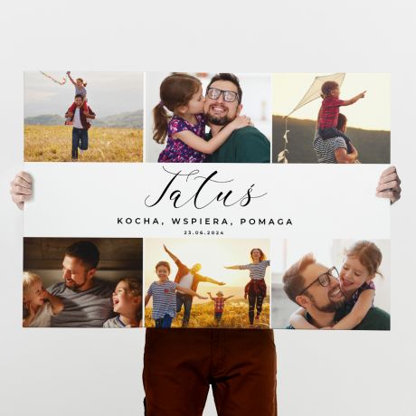 Personalizowany obraz dla taty KOLA 100 x 70cm