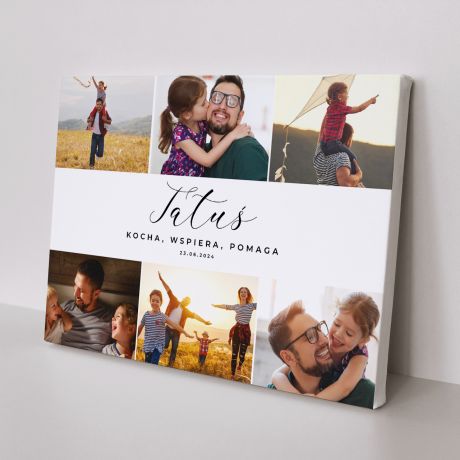 Personalizowany obraz dla taty KOLA 70 x 50cm