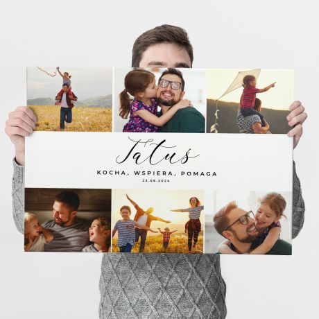 Personalizowany obraz dla taty KOLA 70 x 50cm